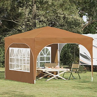 vidaXL Pop-up Partytält 290 x 290 x 245 cm Beige