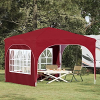 vidaXL Pop-up Partytält 290 x 290 x 245 cm Vinröd