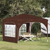 vidaXL Pop-up Partytält 290 x 290 x 245 cm Brun