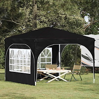 vidaXL Pop-up Partytält 290 x 290 x 245 cm Svart