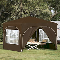 vidaXL Pop-up Partytält 290 x 290 x 245 cm Taupe