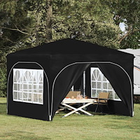 vidaXL Pop-up Partytält 290 x 290 x 245 cm Svart