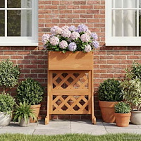 vidaXL Vertikalt trädgårdsställ Orange 48 x 30 x 70,5 cm Massivt Furu