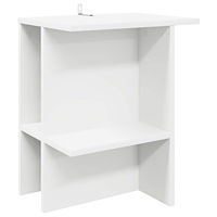 vidaXL Kaffeebord Vit 40 x 30 x 49 cm Konstruerat trä
