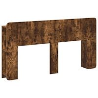 vidaXL Sänggavelsskåp med lagring Rökt ek Konstruerat trä