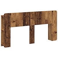 vidaXL Sänggavelsskåp med lagring Gammalt trä Konstruerat trä