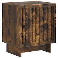 vidaXL Nattduksbord Rökt ek 43 x 34,5 x 50 cm Konstruerat trä