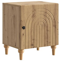 vidaXL Nattduksbord Artisan-ek 43 x 34,5 x 50 cm Konstruerat trä