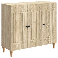 vidaXL Sideboard Sonoma-ek 89 x 34,5 x 80 cm Konstruerat trä