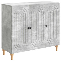 vidaXL Sideboard Betonggrå 89 x 34,5 x 80 cm Konstruerat trä