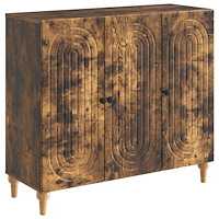 vidaXL Sideboard Rökt ek 89 x 34,5 x 80 cm Konstruerat trä