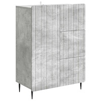 vidaXL Sideboard Betonggrå 66 x 34,5 x 91,5 cm Konstruerat trä