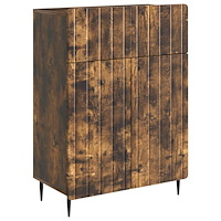 vidaXL Sideboard med låda Rökt ek 66 x 34,5 x 92 cm Konstruerat trä