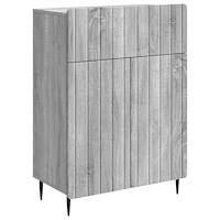 vidaXL Sideboard Grå sonoma-ek 66 x 34,5 x 92 cm Konstruerat trä