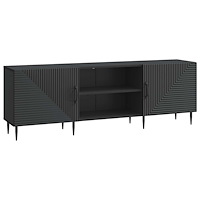 vidaXL TV-skåp Svart 150 x 31 x 50 cm Konstruerat trä