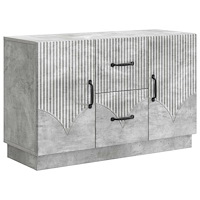 vidaXL Sideboard med låda Betonggrå 89 x 34,5 x 57 cm Konstruerat trä