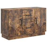 vidaXL Sideboard med låda Rökt ek 89 x 34,5 x 57 cm Konstruerat trä