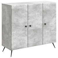 vidaXL Sideboard Betonggrå 89 x 34,5 x 80 cm Konstruerat trä