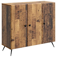 vidaXL Sideboard Gammalt trä 89 x 34,5 x 80 cm Konstruerat trä