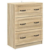 vidaXL Lådans skåp Sonoma-ek 66 x 34,5 x 87 cm Konstruerat trä