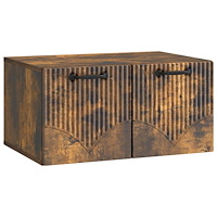 vidaXL Väggmonterad TV-bänk Rökt ek 59,5 x 41 x 30 cm Konstruerat trä