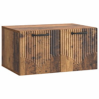 vidaXL Väggmonterad TV-bänk Gammalt trä 59,5 x 41 x 30 cm