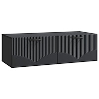 vidaXL Väggmonterad TV-bänk Svart 98 x 41 x 30 cm Konstruerat trä