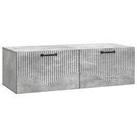 vidaXL Väggmonterad TV-bänk Betonggrå 98 x 41 x 30 cm Konstruerat trä