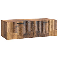 vidaXL Väggmonterad TV-bänk Gammalt trä 98 x 41 x 30 cm