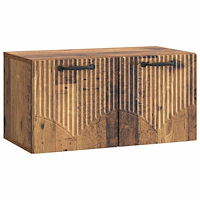 vidaXL Väggmonterad TV-bänk Gammalt trä 59,5 x 31 x 30 cm