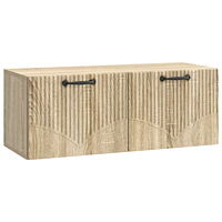 vidaXL Väggmonterad TV-bänk Väggmonterad Sonoma-ek 78,5 x 31 x 30 cm