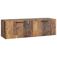 vidaXL Väggmonterad TV-bänk Gammalt trä 98 x 31 x 30 cm