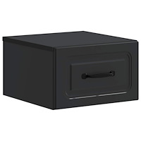 vidaXL Väggmonterat Sängbord Svart 34,5 x 33 x 20 cm Konstruerat trä