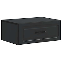 vidaXL Väggmonterat Sängbord Svart 49 x 34,5 x 20 cm Konstruerat trä