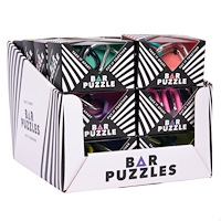 Professor Puzzle Display 24-pack Metal Bar Puzzles