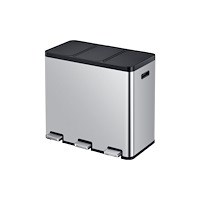 Eko Pedalhink, EKO Essential, matt stål, rostfritt stål, 3-fack,...