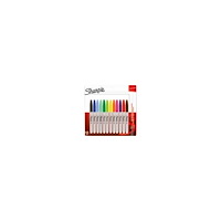 Newell Rubbermaid Permanentpenna Sharpie 1 mm fin, assorterade färger, 12-pack