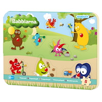 Story House Egmont Knoppussel av trä, 8 bitar, Babblarna