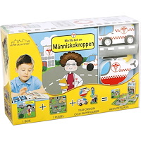 Globe förlaget Mitt lilla sjukhus aktivitetslåda (bok, board book)