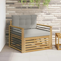 vidaXL Utomhussoffa Polyester Vit