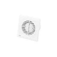 DUKA Ventilation Duka fläkt El 600 TH – ABS, vit, Ø100 mm, fukt- och tidsstyr...
