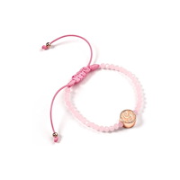 THE CARAT SHOP Wicked Glinda Rose Quartz Friendship Bracelet