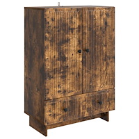 vidaXL Sideboard Rökt Ek 66 x 34,5 x 95 cm Konstruerat trä