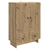 vidaXL Sideboard Artisan Ek 66 x 34,5 x 95 cm Konstruerat trä