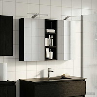 vidaXL Badrumsskåpsset 3 pcs 80 x 10,5 x 50 cm Konstruerat trä
