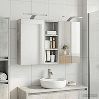 vidaXL Badrumsskåpsset 3 pcs 80 x 10,5 x 50 cm Konstruerat trä