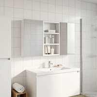 vidaXL Badrumsskåpsset 3 pcs 90 x 10,5 x 50 cm Konstruerat trä