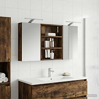 vidaXL Badrumsskåpsset 3 pcs 100 x 10,5 x 50 cm Konstruerat trä