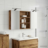 vidaXL Badrumsskåpsset 3 pcs 100 x 10,5 x 50 cm Konstruerat trä