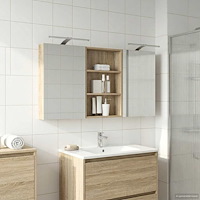 vidaXL Badrumsskåpsset 3 pcs 120 x 10,5 x 60,5 cm Konstruerat trä